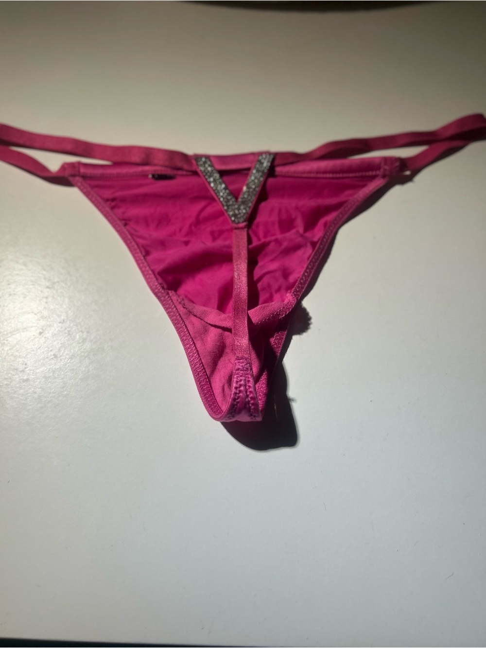 Victoria's Secret Hot Pink Rhinestone